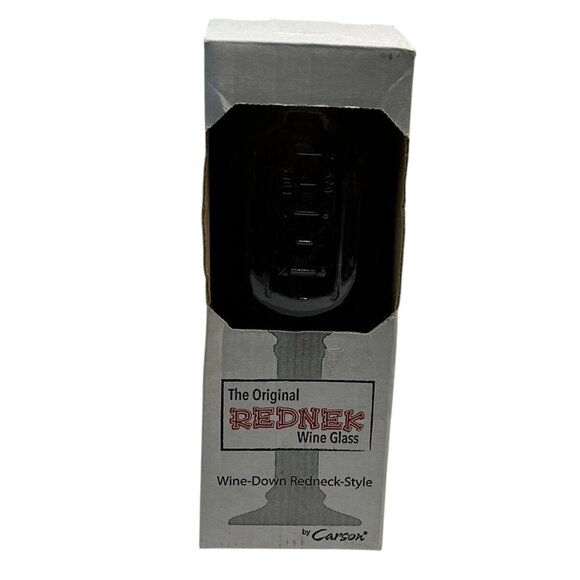 Original Redneck Wine Class By Carson - New In Box 16oz Drinking Jar - Picture 1 of 4